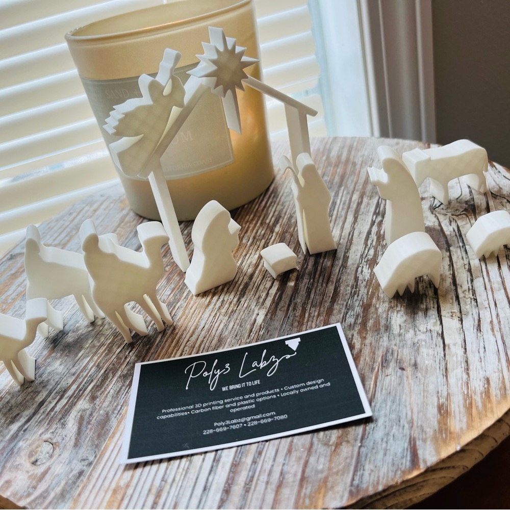 3D Printed Nativity Scene